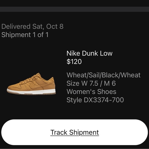 Nike Women's Dunk Sneakers in Tan - Picture 5 of 6
